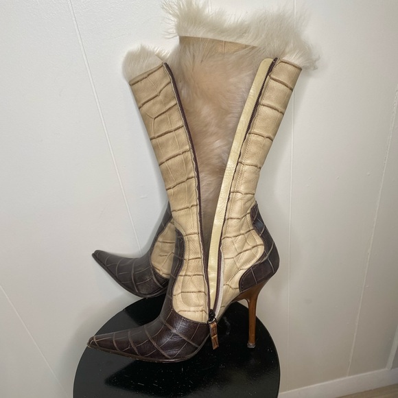 AUTHENTIC GIUSEPPE ZANOTTI FUR BOOTS - Picture 9 of 11